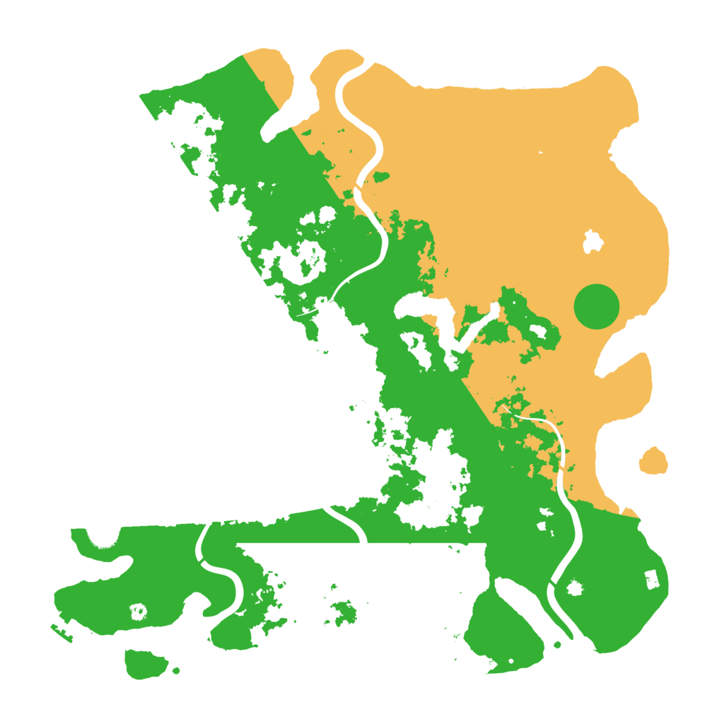 Biome Rust Map: Procedural Map, Size: 4200, Seed: 106456776