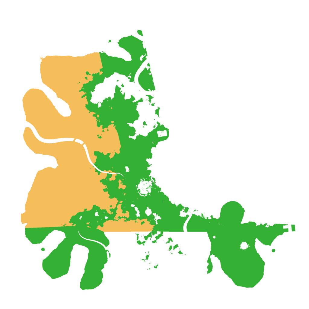 Biome Rust Map: Procedural Map, Size: 3500, Seed: 629642748