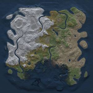 Thumbnail Rust Map: Procedural Map, Size: 4500, Seed: 271907782, 17 Monuments