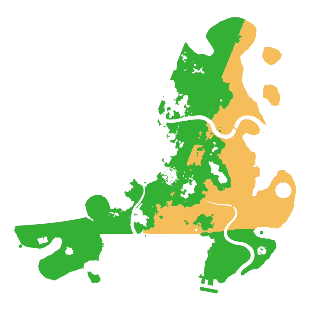 Biome Rust Map: Procedural Map, Size: 3500, Seed: 607298426