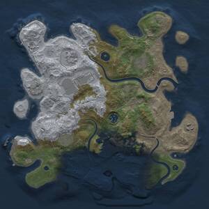 Thumbnail Rust Map: Procedural Map, Size: 3500, Seed: 607298426, 14 Monuments