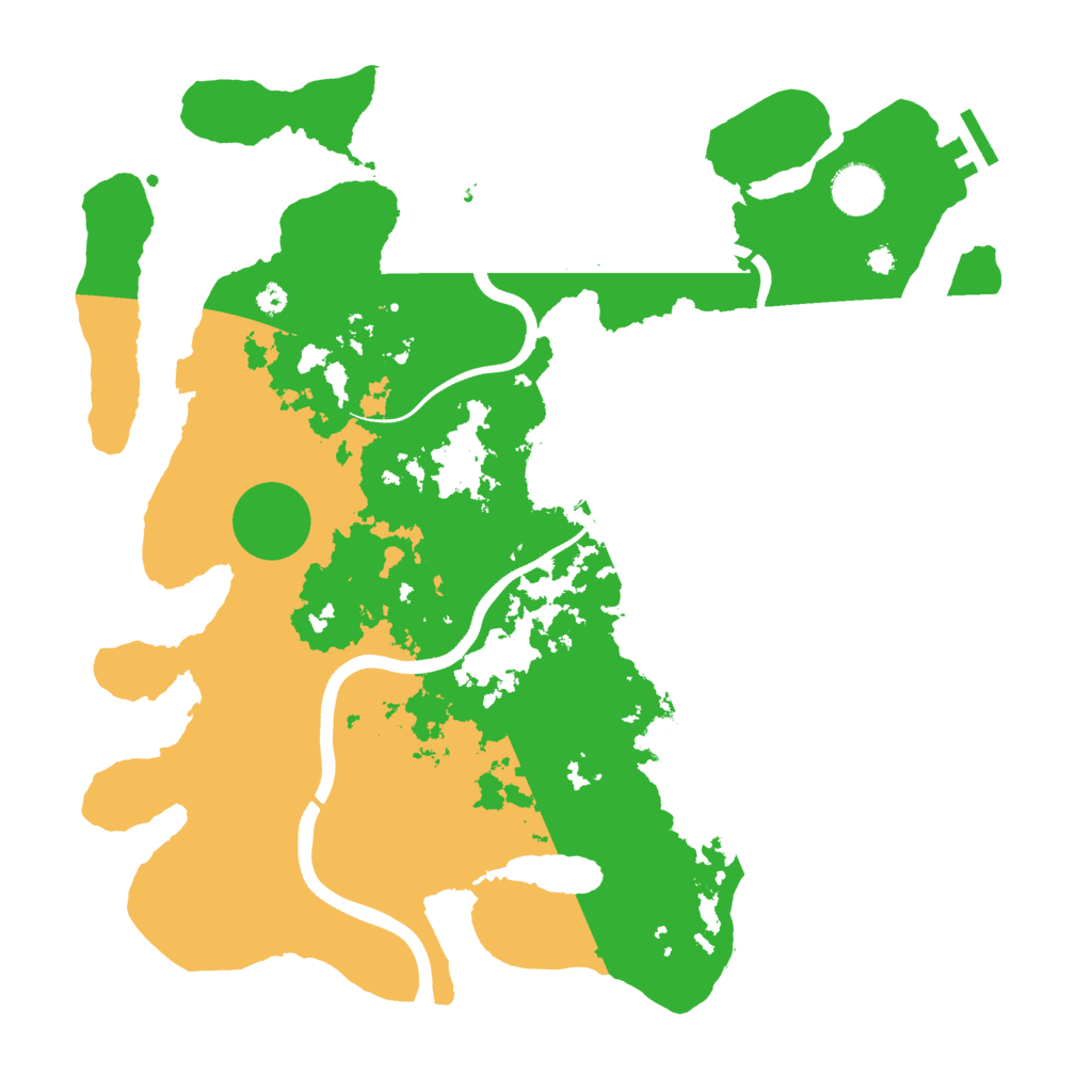 Biome Rust Map: Procedural Map, Size: 3700, Seed: 336804954