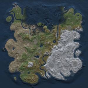 Thumbnail Rust Map: Procedural Map, Size: 4250, Seed: 34257637, 16 Monuments