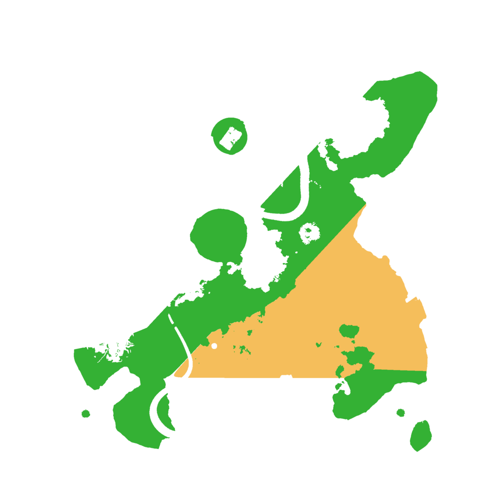 Biome Rust Map: Procedural Map, Size: 2500, Seed: 1034785184