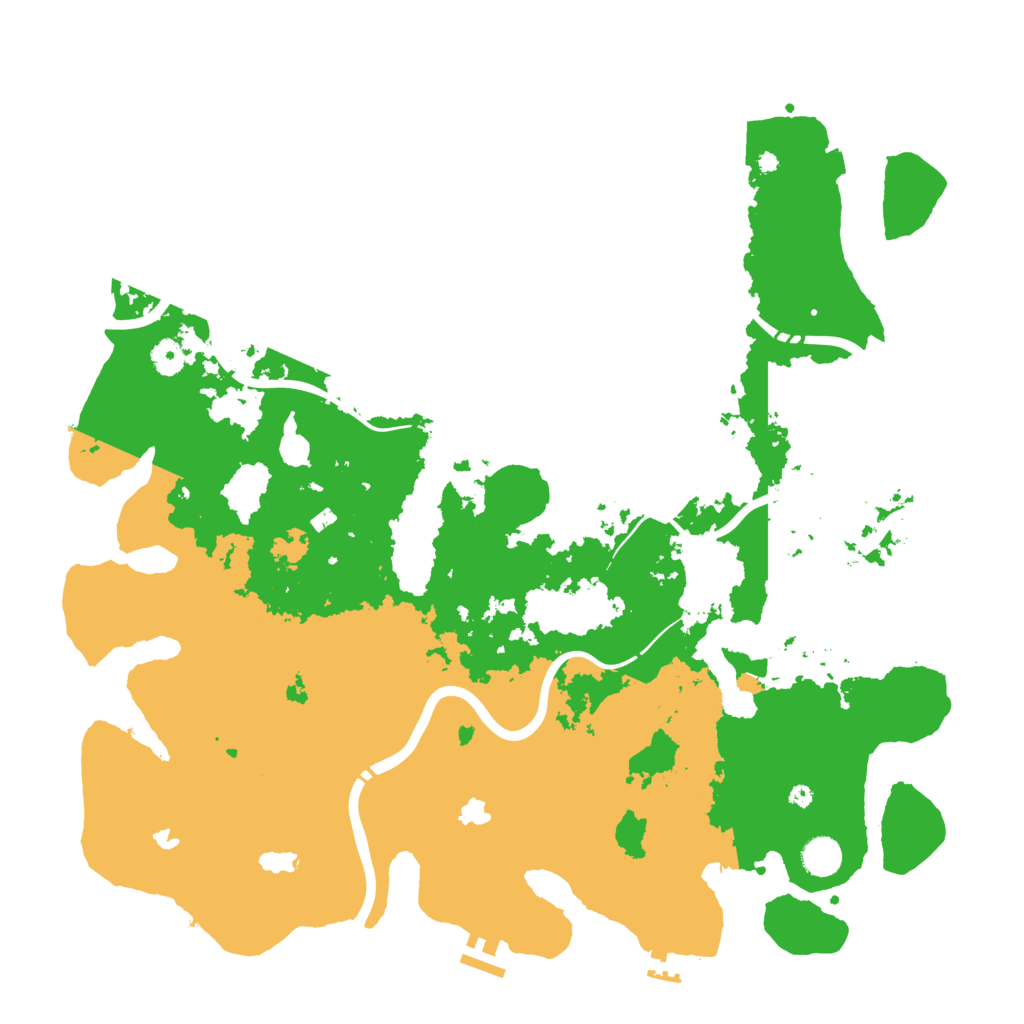 Biome Rust Map: Procedural Map, Size: 4500, Seed: 884540498