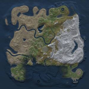 Thumbnail Rust Map: Procedural Map, Size: 4000, Seed: 41747133, 14 Monuments
