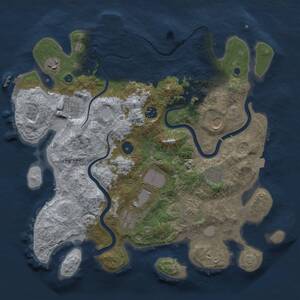 Thumbnail Rust Map: Procedural Map, Size: 3750, Seed: 31, 15 Monuments