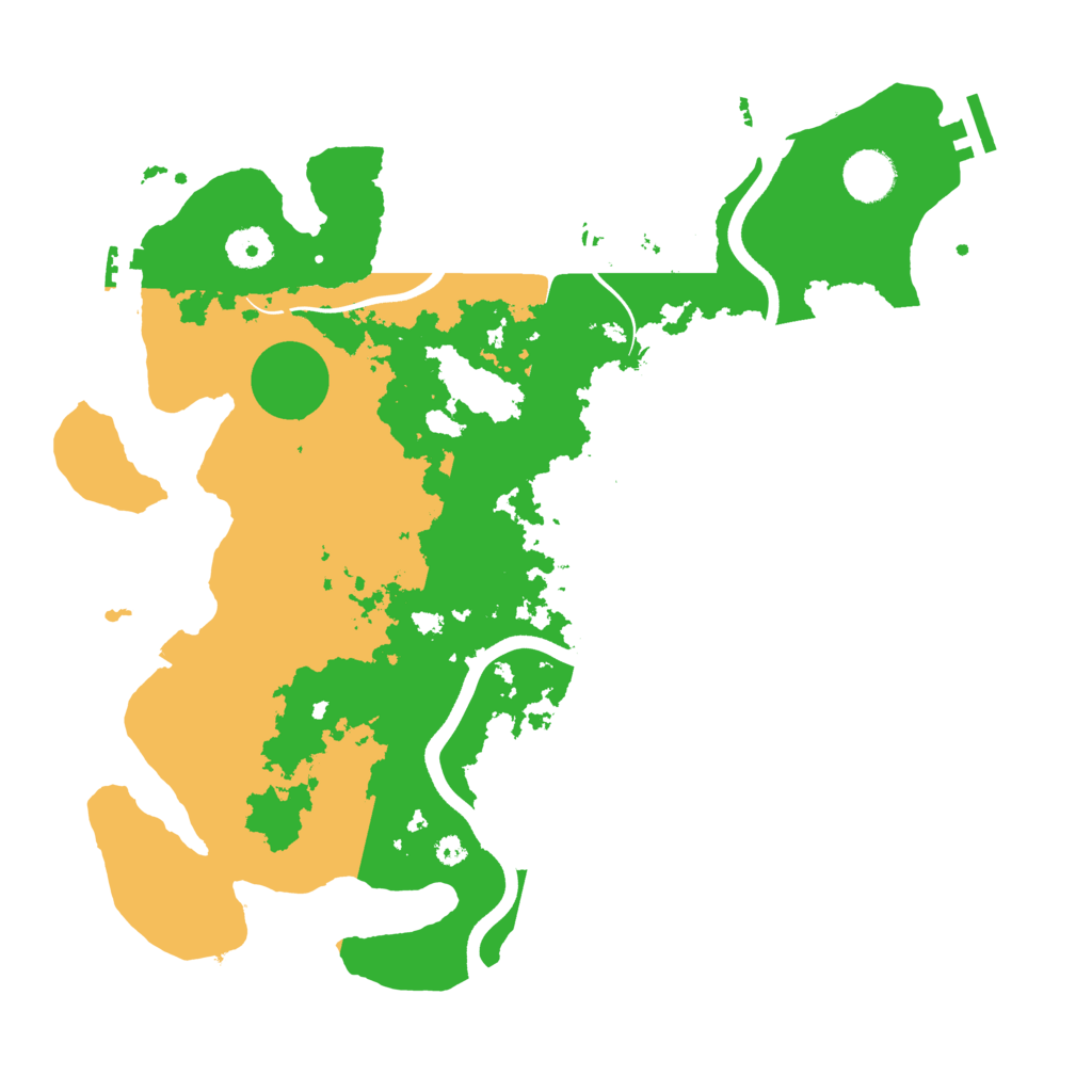 Biome Rust Map: Procedural Map, Size: 3700, Seed: 312759615