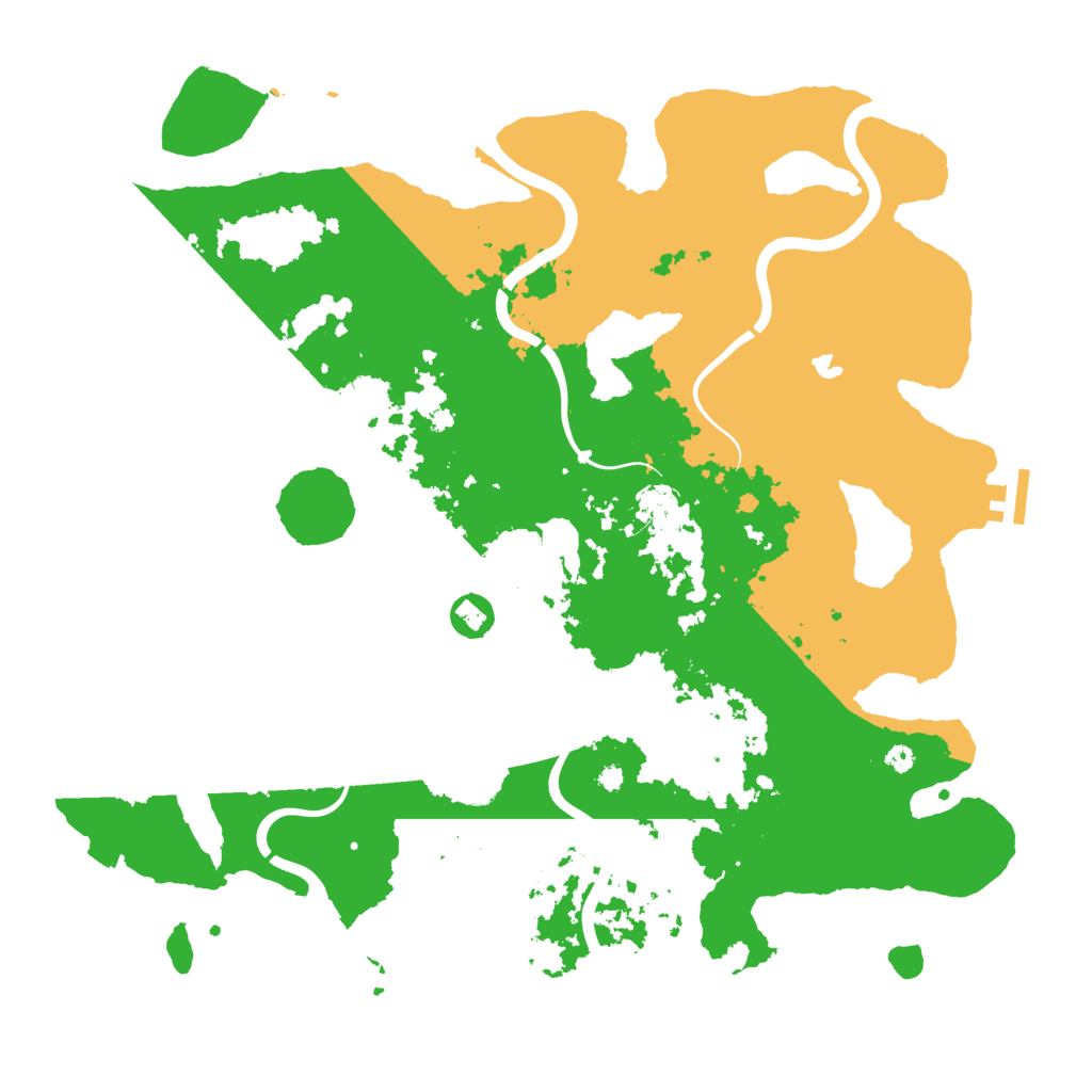 Biome Rust Map: Procedural Map, Size: 4000, Seed: 45666