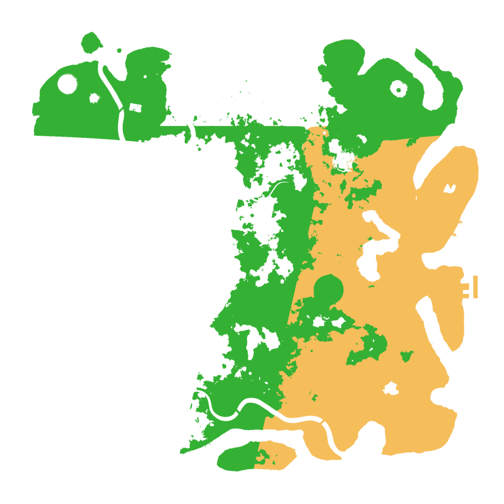 Biome Rust Map: Procedural Map, Size: 4500, Seed: 1657865555