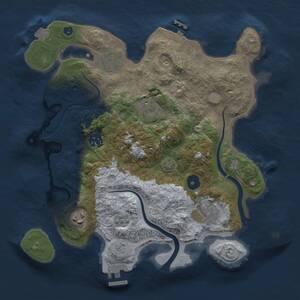 Thumbnail Rust Map: Procedural Map, Size: 3200, Seed: 299669127, 12 Monuments