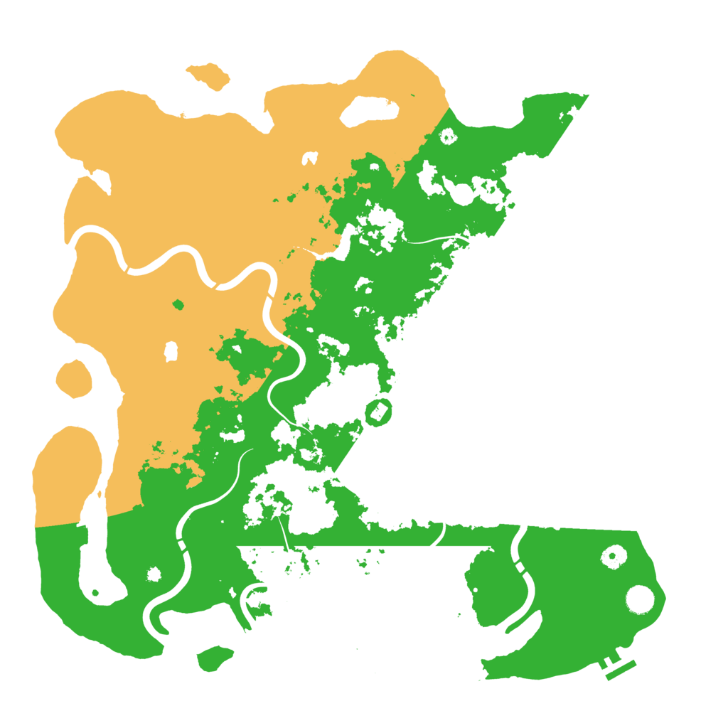 Biome Rust Map: Procedural Map, Size: 4500, Seed: 293157725