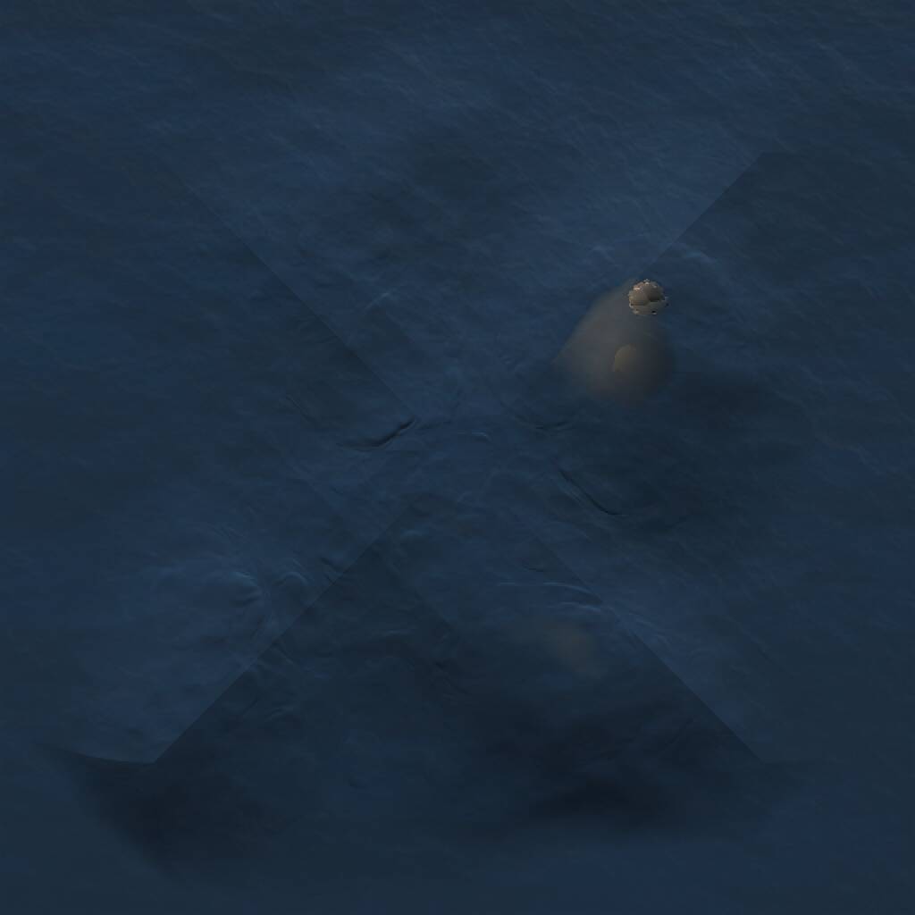 Rust Map: Procedural Map, Size: 1000, Seed: 134615232, 1 Monuments