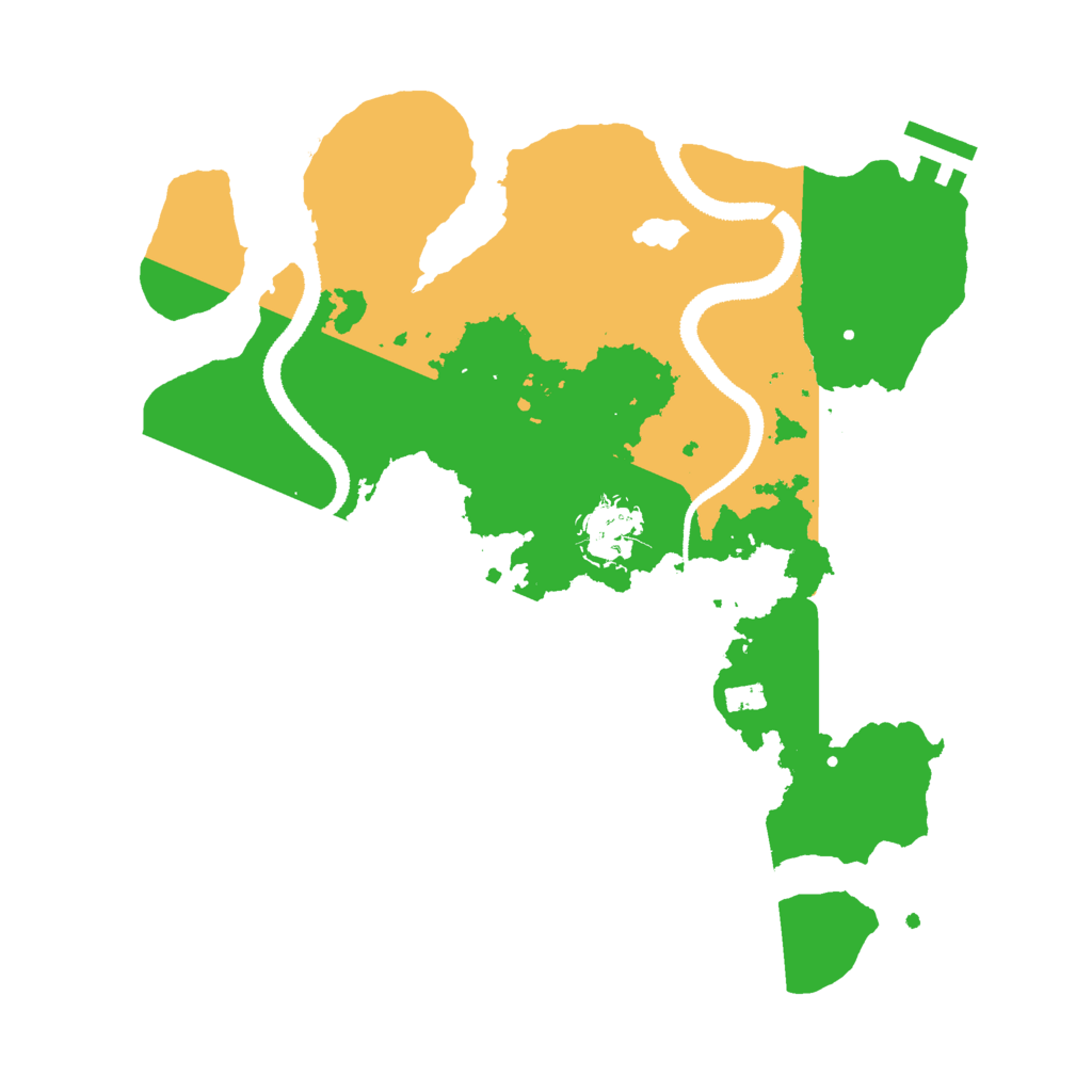 Biome Rust Map: Procedural Map, Size: 3000, Seed: 2311