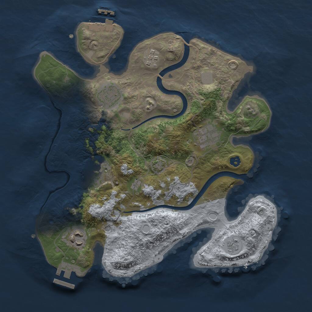 Rust Map: Procedural Map, Size: 2900, Seed: 29295, 11 Monuments