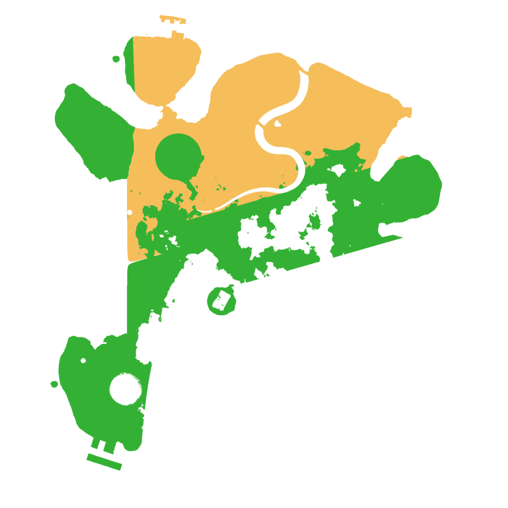 Biome Rust Map: Procedural Map, Size: 2900, Seed: 29295