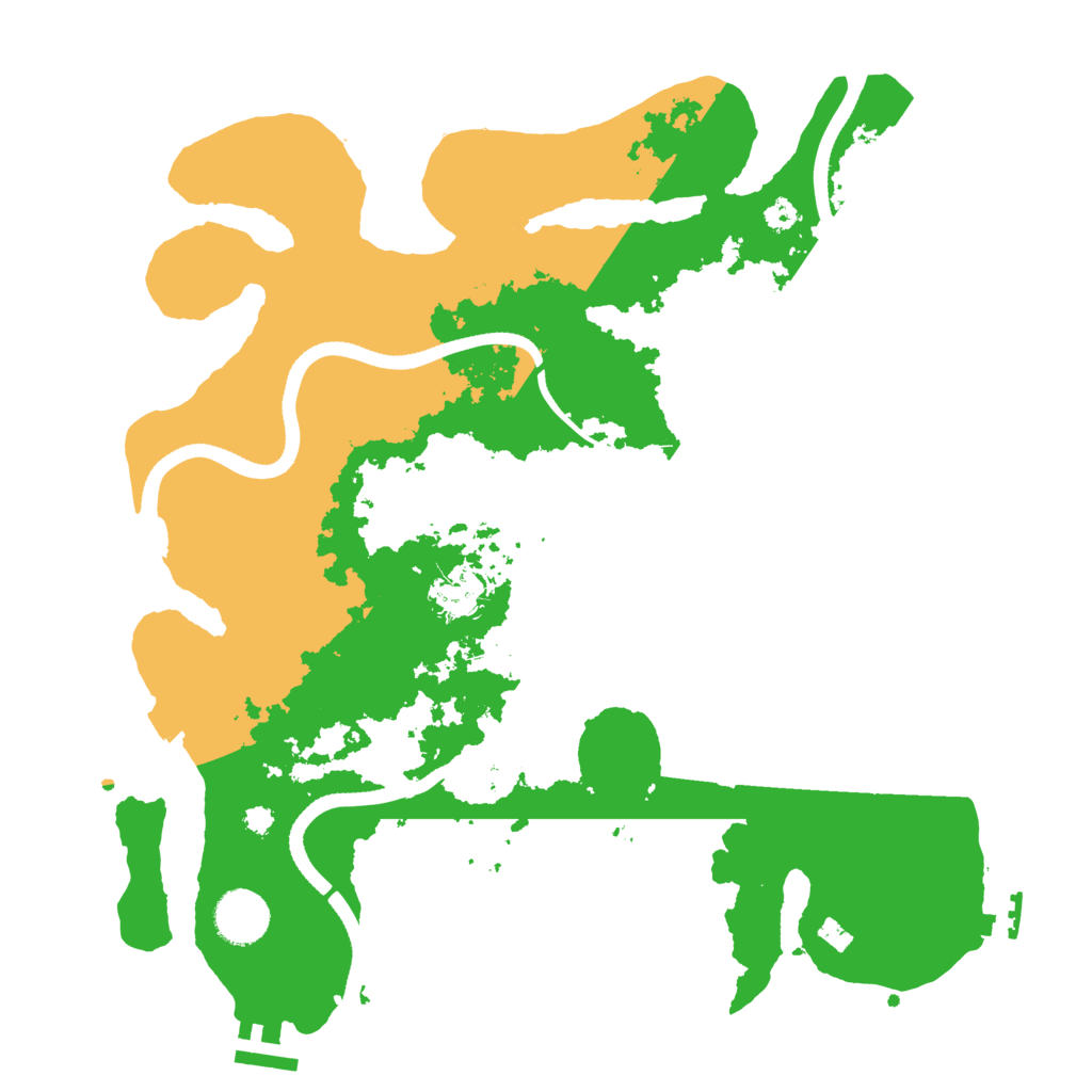 Biome Rust Map: Procedural Map, Size: 3500, Seed: 29444241