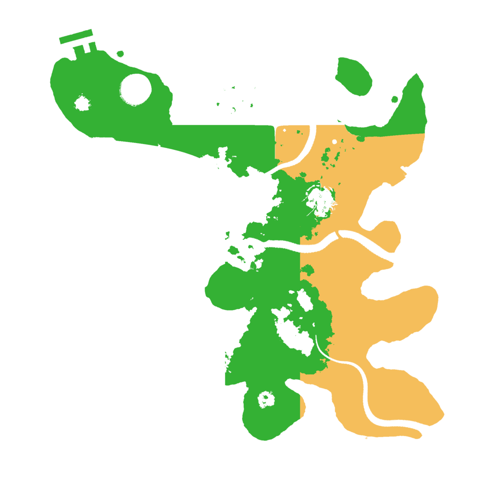 Biome Rust Map: Procedural Map, Size: 3000, Seed: 32296