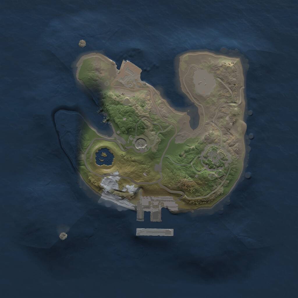 Rust Map: Procedural Map, Size: 1619, Seed: 1652843738, 4 Monuments