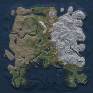 Thumbnail Rust Map: Procedural Map, Size: 4500, Seed: 997174765, 16 Monuments