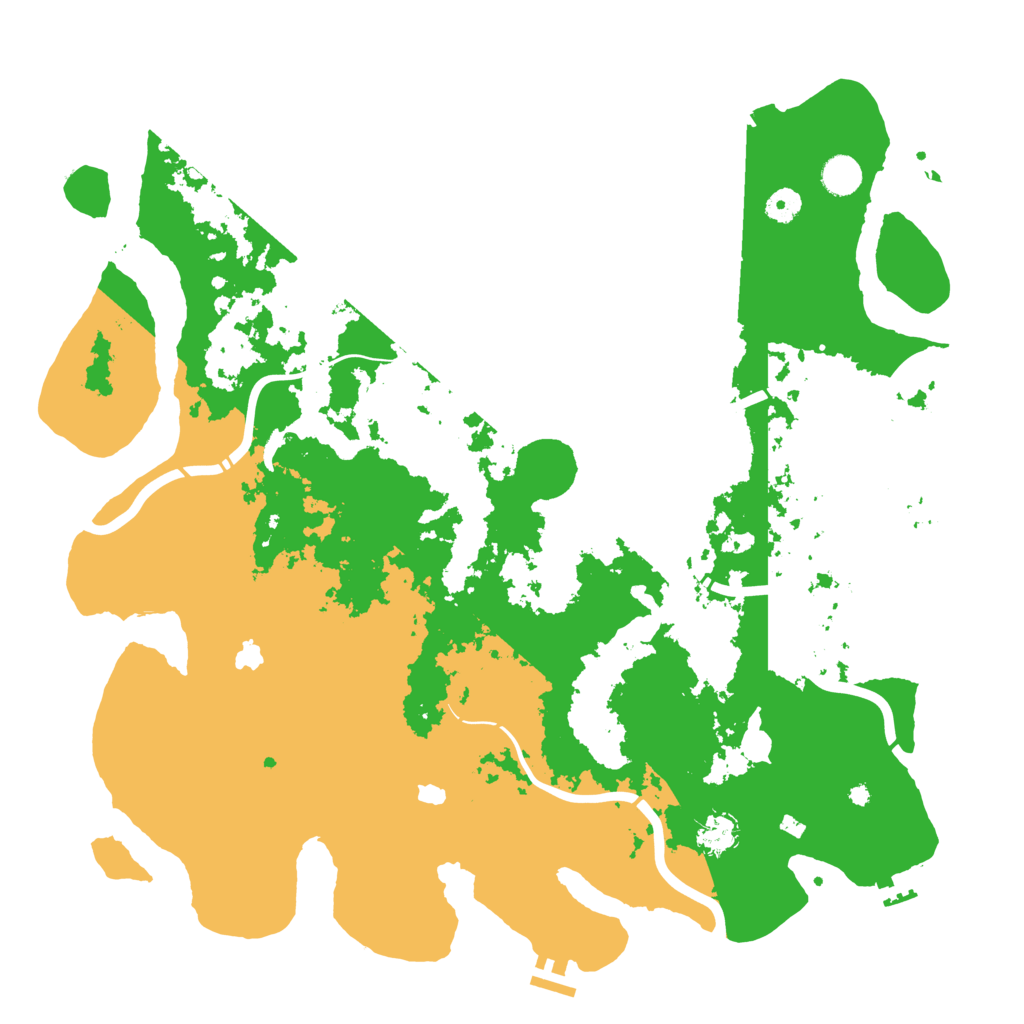 Biome Rust Map: Procedural Map, Size: 4500, Seed: 2040625133