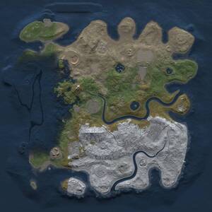 Thumbnail Rust Map: Procedural Map, Size: 3500, Seed: 188662875, 14 Monuments
