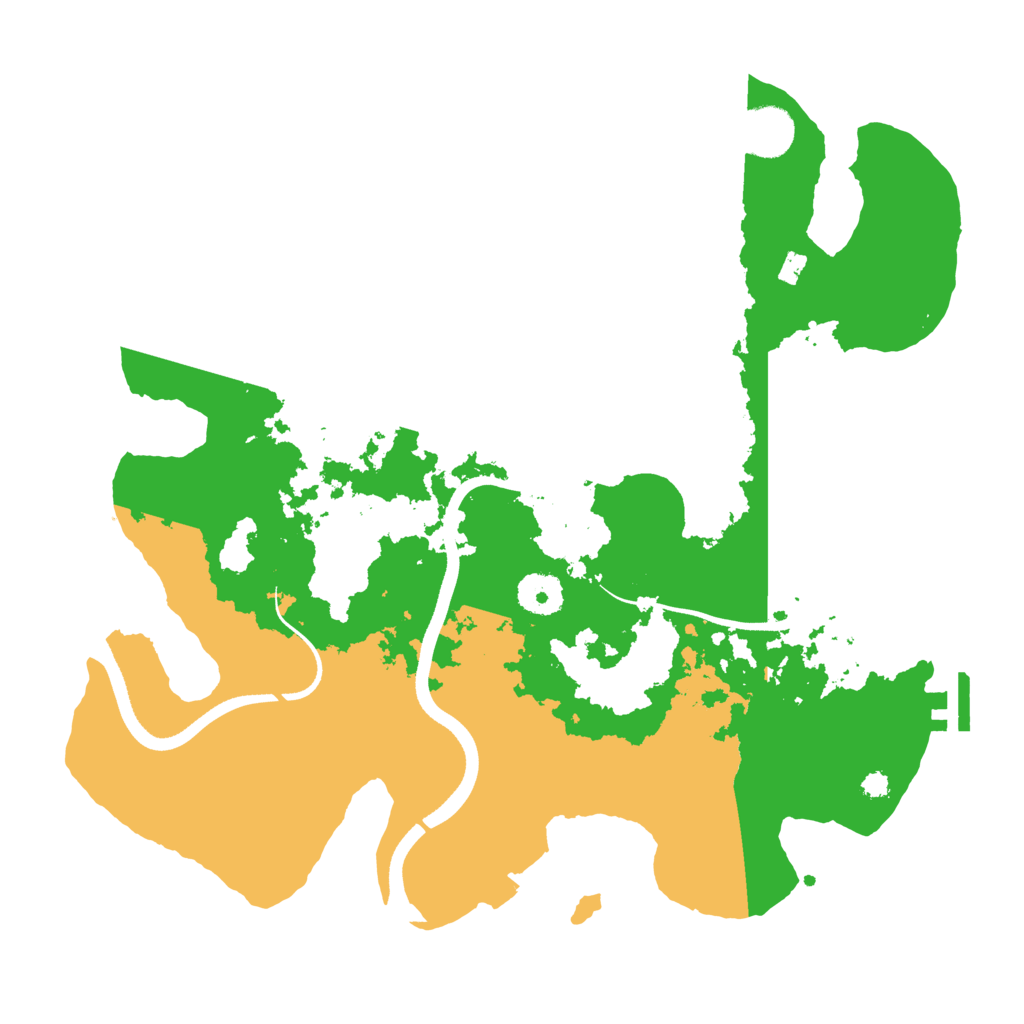 Biome Rust Map: Procedural Map, Size: 3500, Seed: 311607746