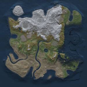 Thumbnail Rust Map: Procedural Map, Size: 3500, Seed: 311607746, 14 Monuments