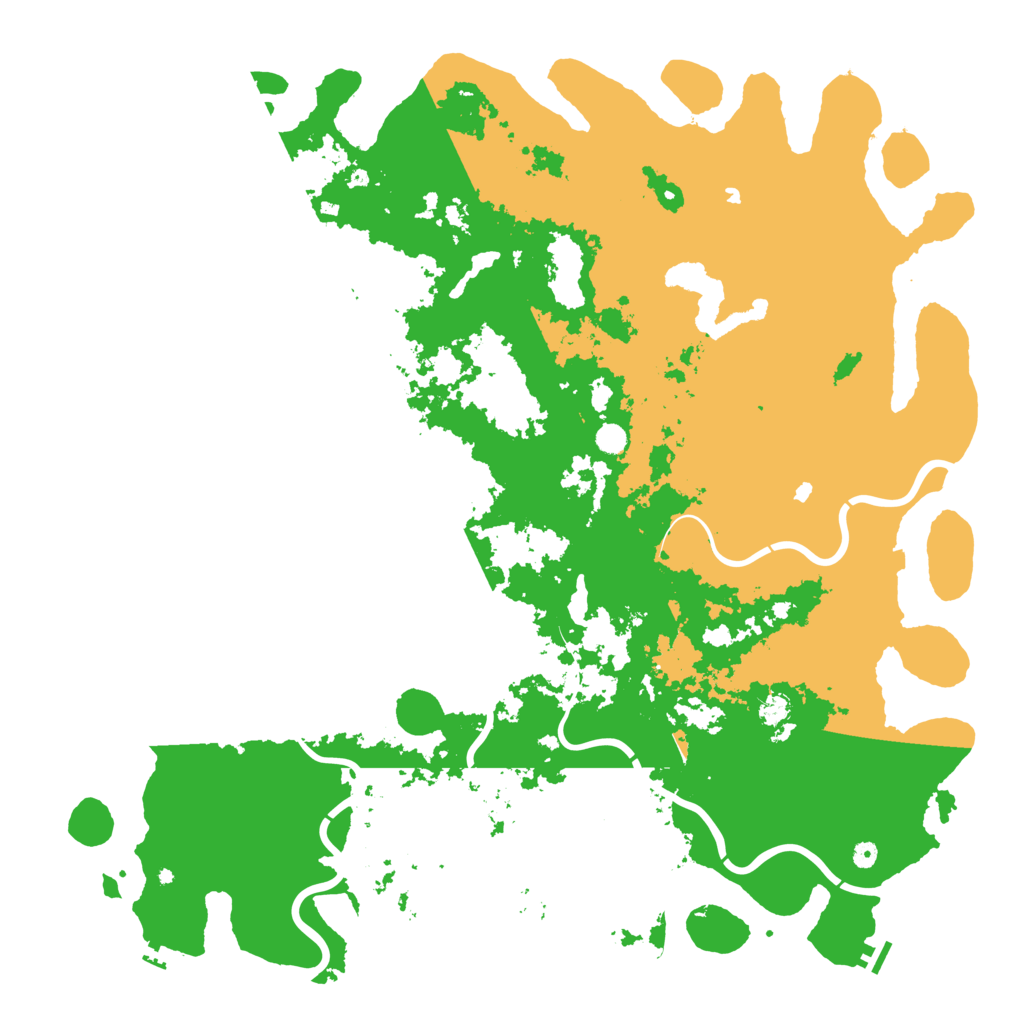 Biome Rust Map: Procedural Map, Size: 6000, Seed: 280825