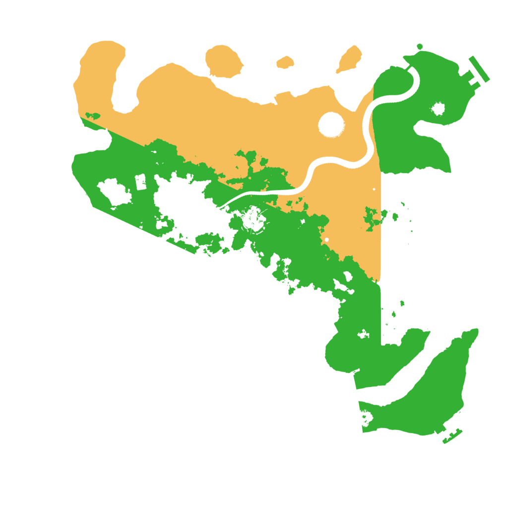 Biome Rust Map: Procedural Map, Size: 3500, Seed: 373653374