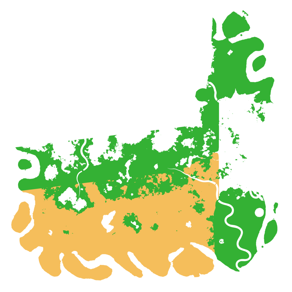 Biome Rust Map: Procedural Map, Size: 6000, Seed: 875356986