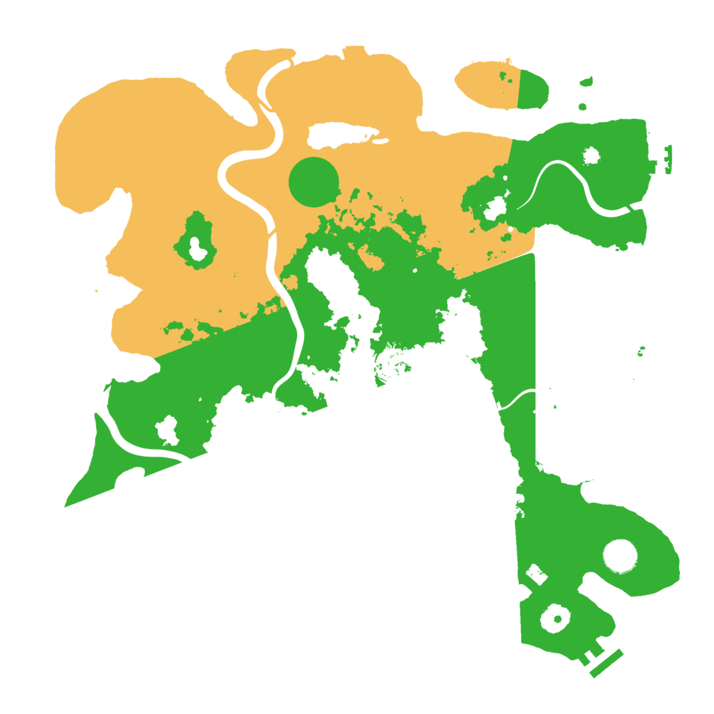 Biome Rust Map: Procedural Map, Size: 3750, Seed: 25494