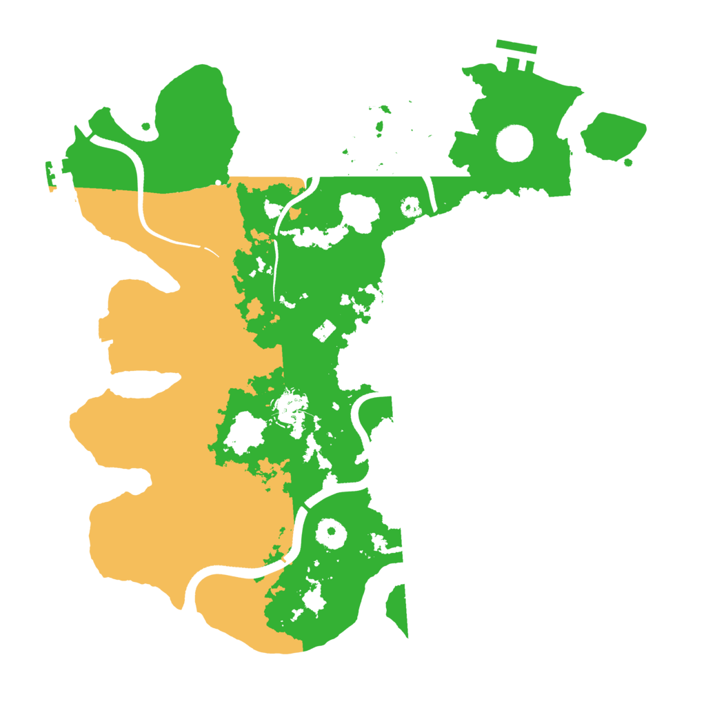 Biome Rust Map: Procedural Map, Size: 3500, Seed: 774586115