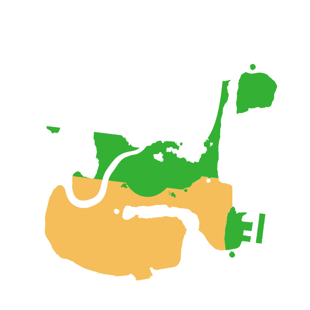 Biome Rust Map: Procedural Map, Size: 2100, Seed: 963905304