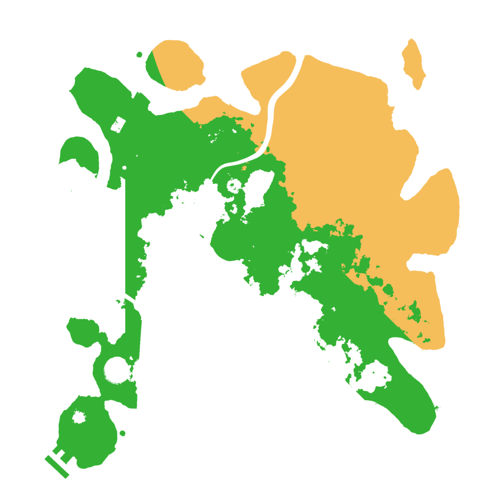 Biome Rust Map: Procedural Map, Size: 3500, Seed: 577830782
