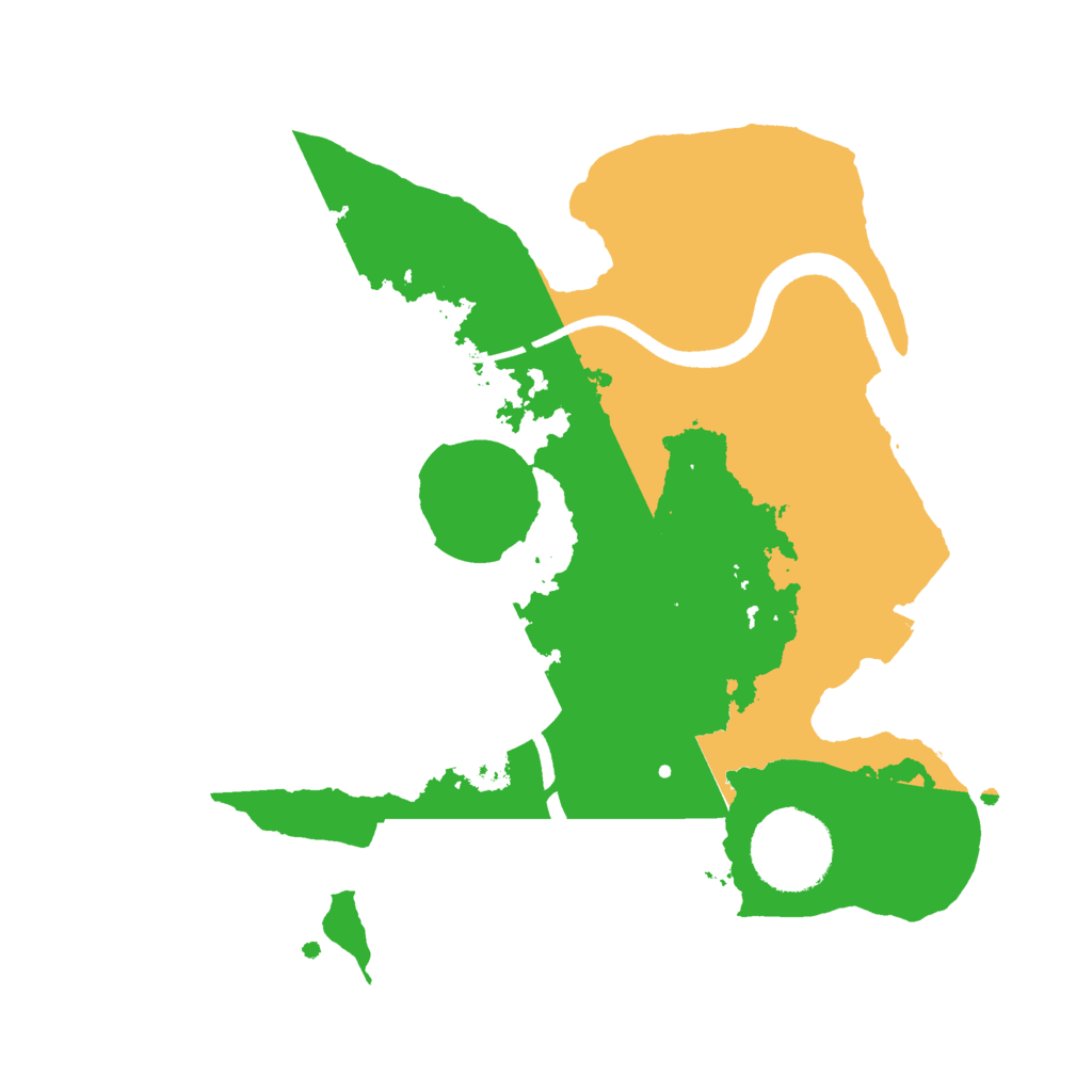 Biome Rust Map: Procedural Map, Size: 2500, Seed: 249452739