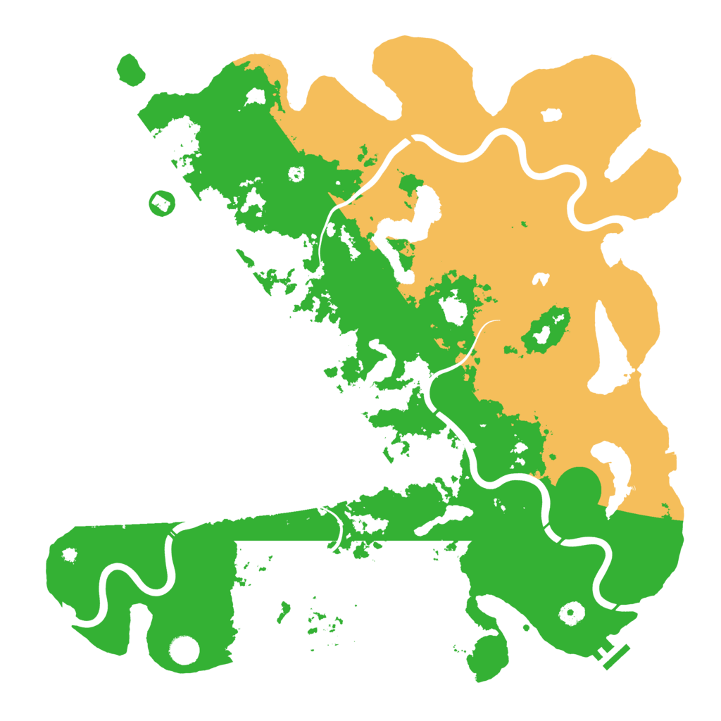 Biome Rust Map: Procedural Map, Size: 4500, Seed: 2093790180