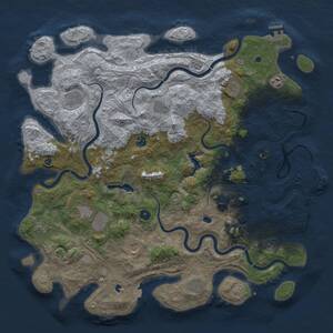 Thumbnail Rust Map: Procedural Map, Size: 4750, Seed: 1693332987, 16 Monuments