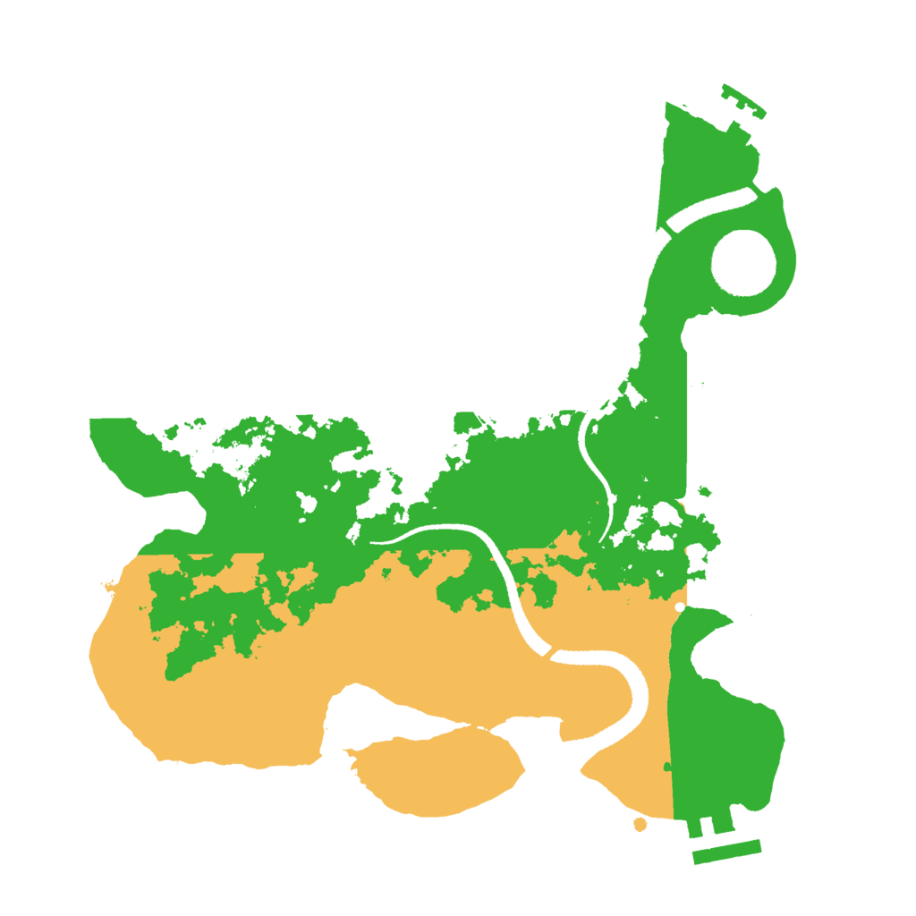 Biome Rust Map: Procedural Map, Size: 2700, Seed: 206205