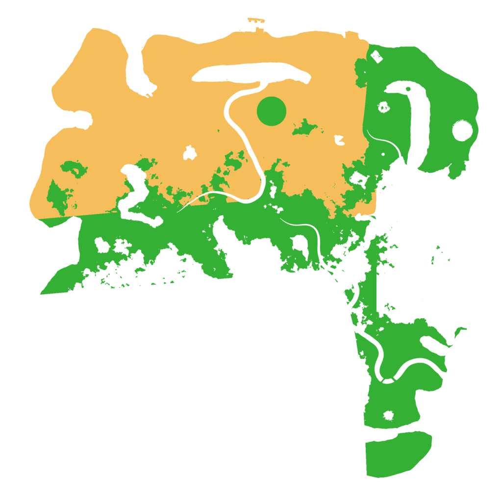 Biome Rust Map: Procedural Map, Size: 4500, Seed: 542774086