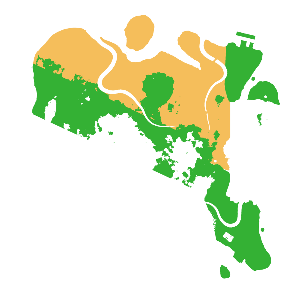Biome Rust Map: Procedural Map, Size: 3250, Seed: 144086929
