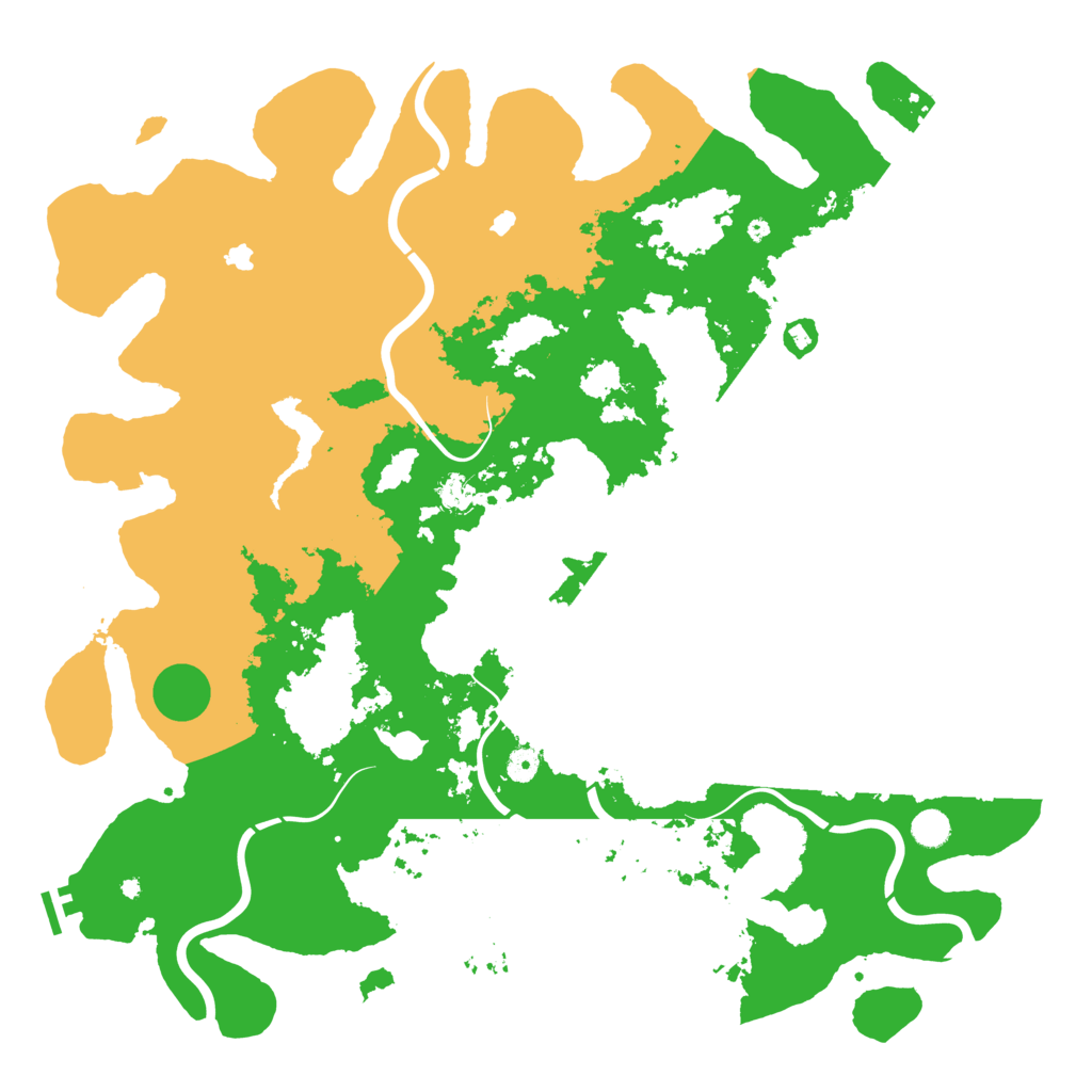 Biome Rust Map: Procedural Map, Size: 5000, Seed: 815534781