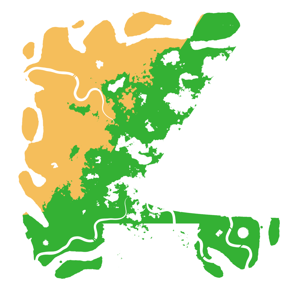 Biome Rust Map: Procedural Map, Size: 4800, Seed: 1295442191