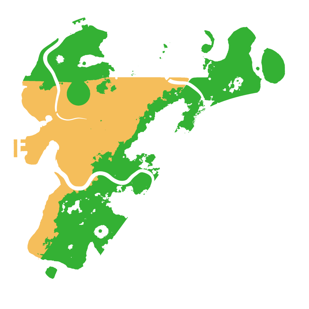 Biome Rust Map: Procedural Map, Size: 3500, Seed: 966719038