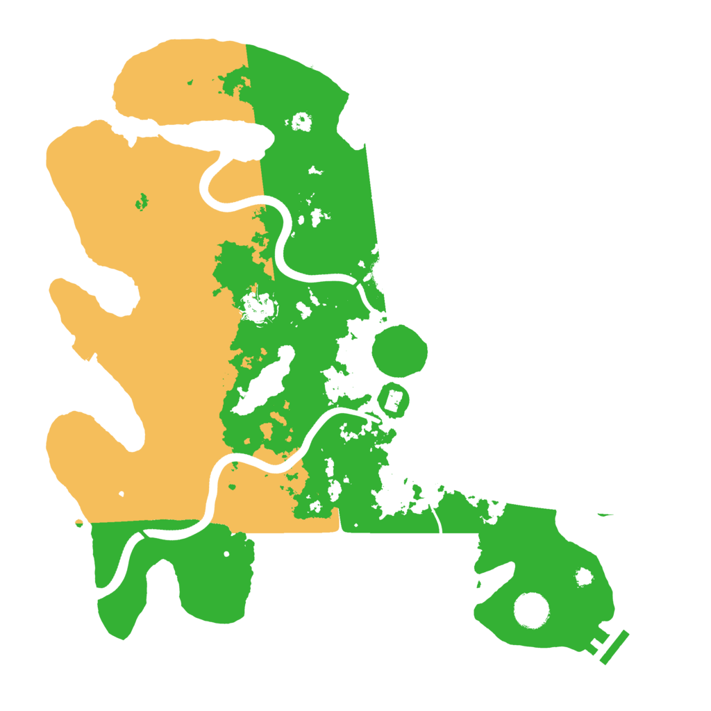 Biome Rust Map: Procedural Map, Size: 3650, Seed: 59485