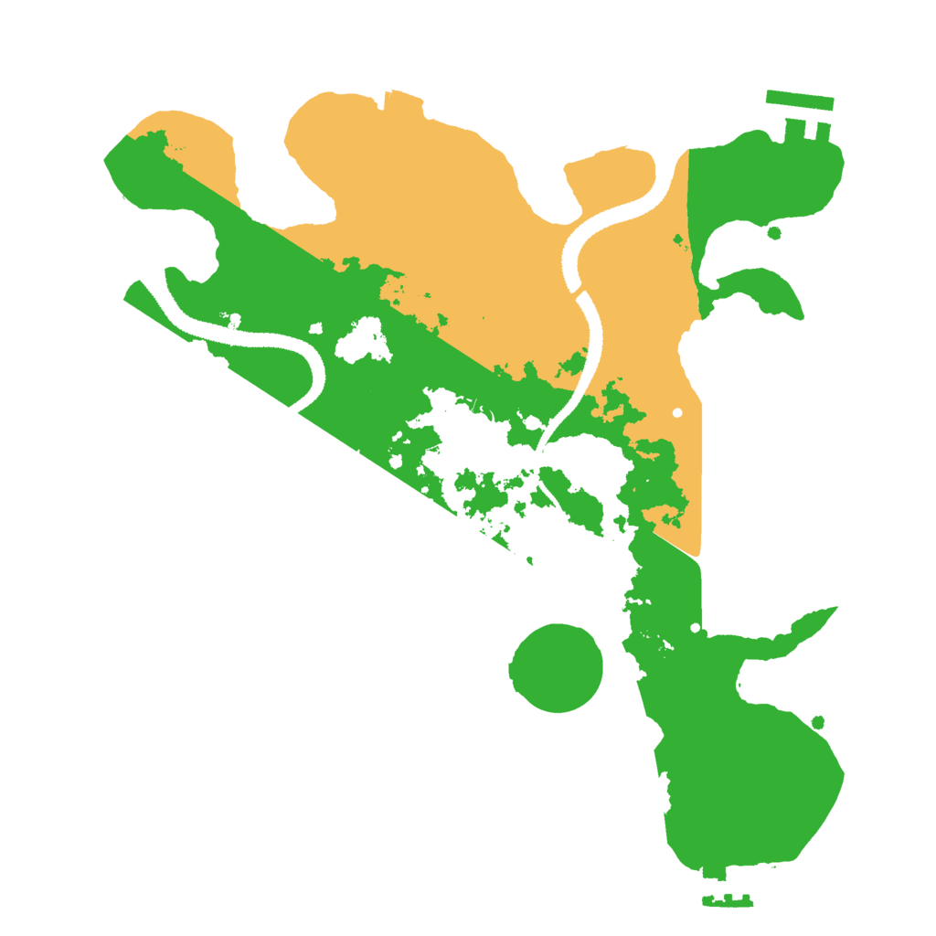 Biome Rust Map: Procedural Map, Size: 2800, Seed: 32764