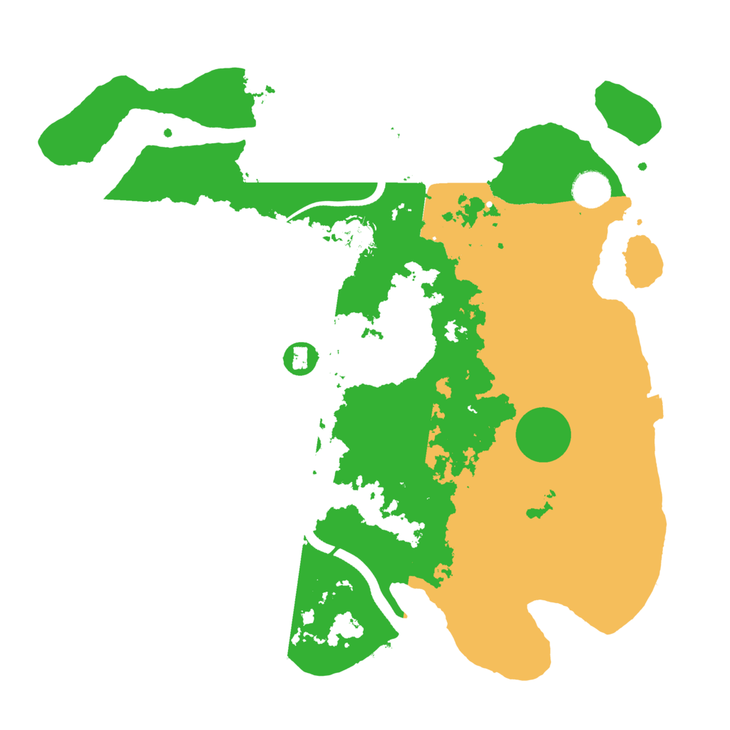 Biome Rust Map: Procedural Map, Size: 3500, Seed: 548586744