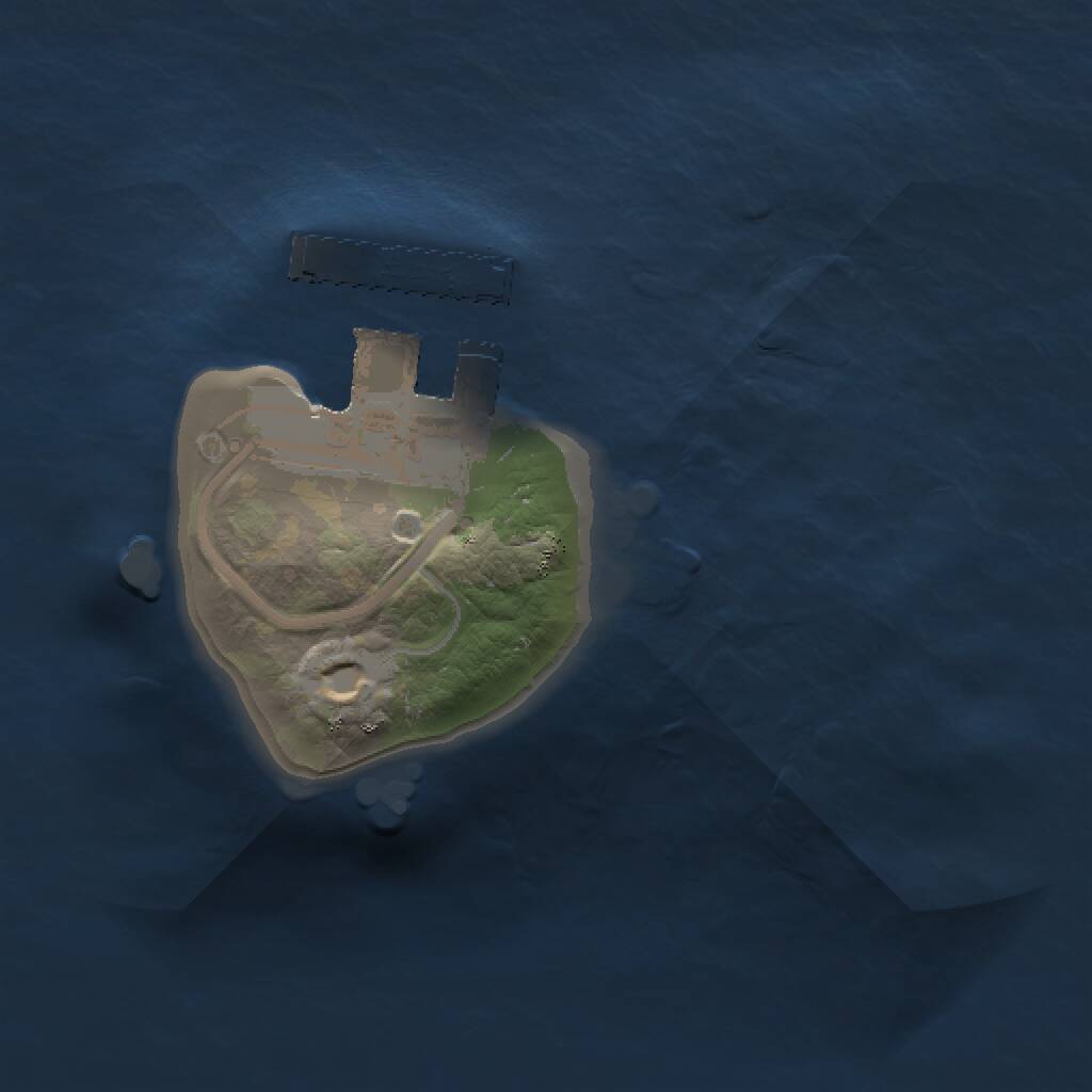 Rust Map: Procedural Map, Size: 1000, Seed: 9401417, 2 Monuments