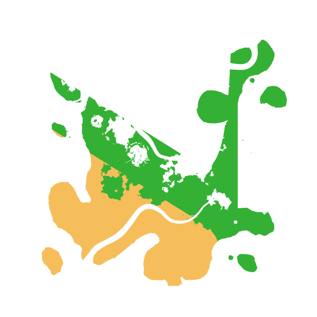 Biome Rust Map: Procedural Map, Size: 2600, Seed: 290825