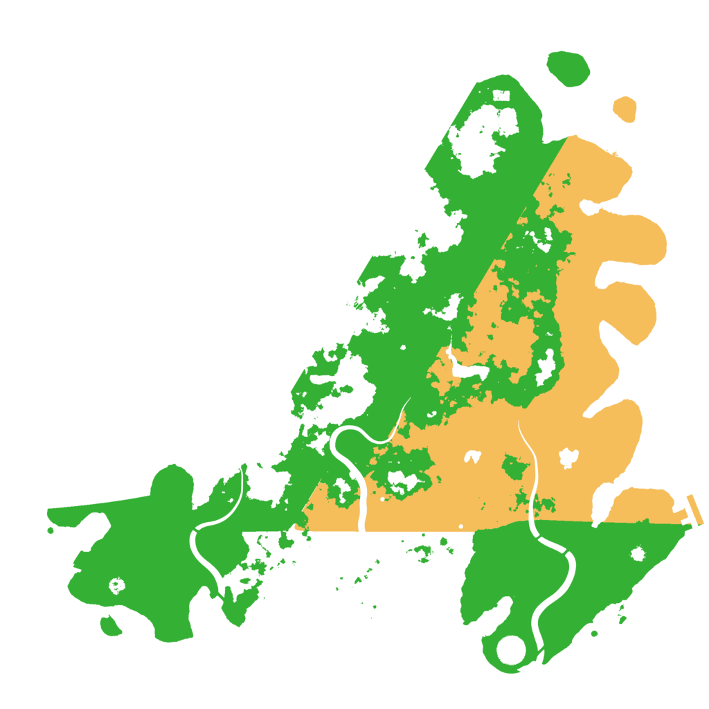 Biome Rust Map: Procedural Map, Size: 4500, Seed: 1999216000